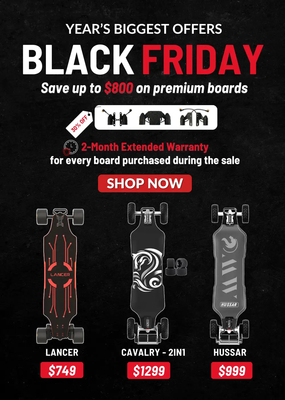 Black Friday Electric Skateboard Deals 2025