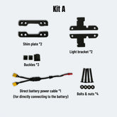 Kits to relocate Cavalry front light