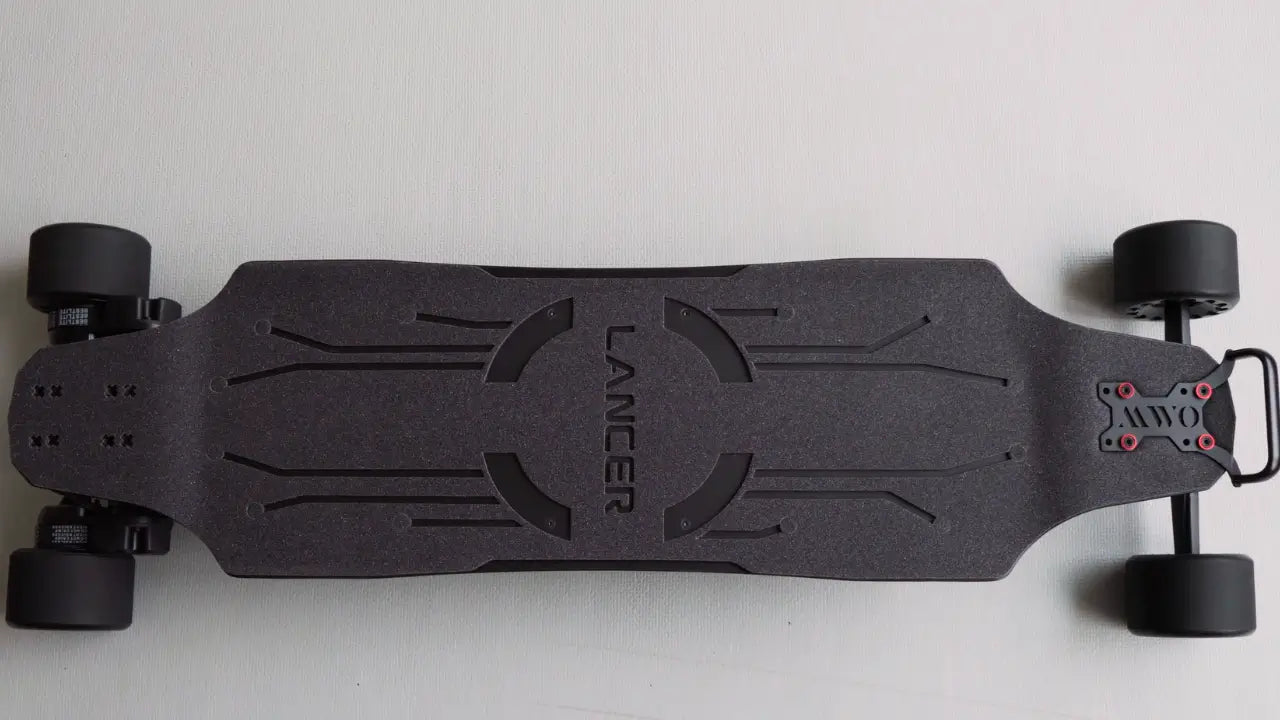 OMW Lancer electric longboard with black deck