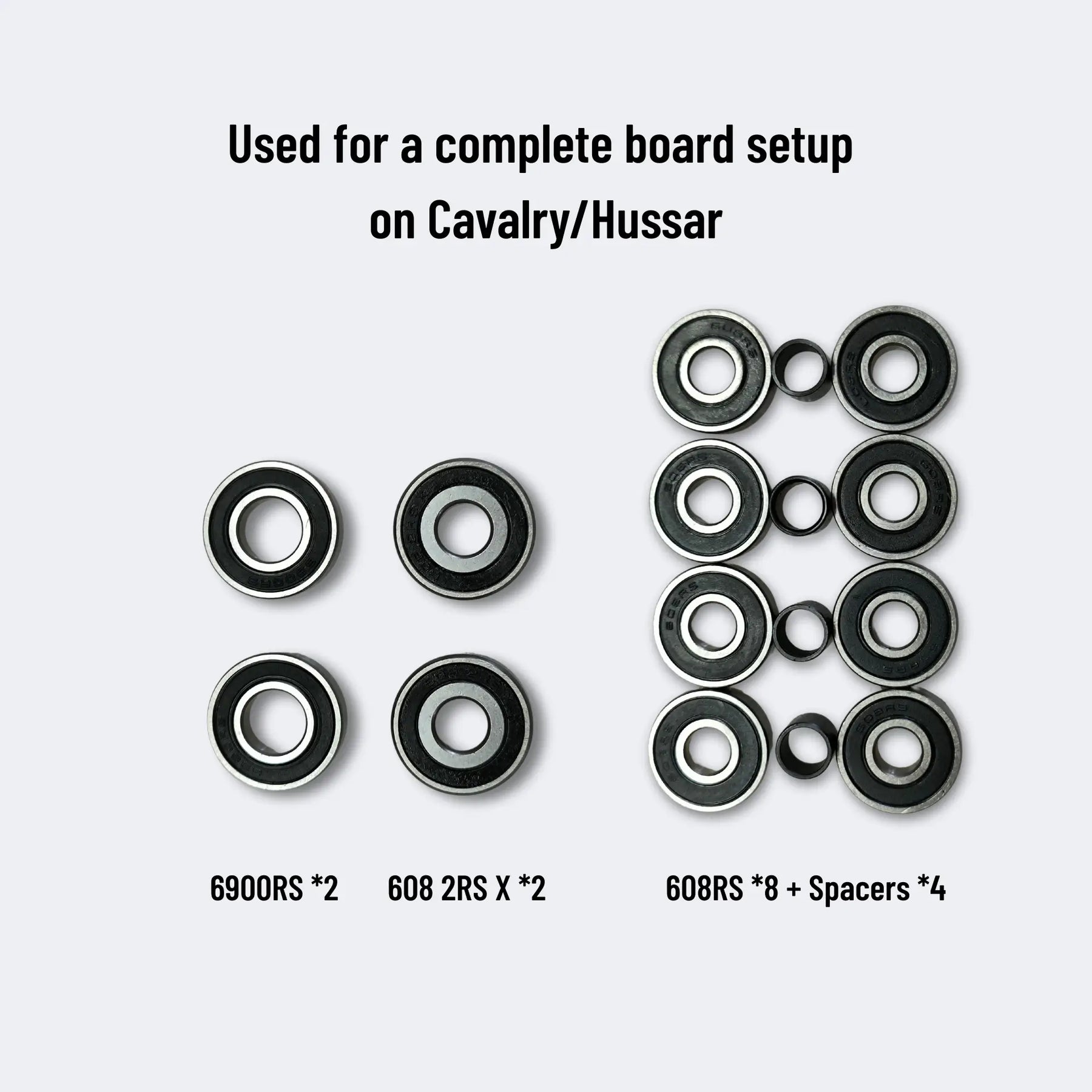 Bearing & Spacer Set for MAD Wheelz V2 / MAD MAX 125