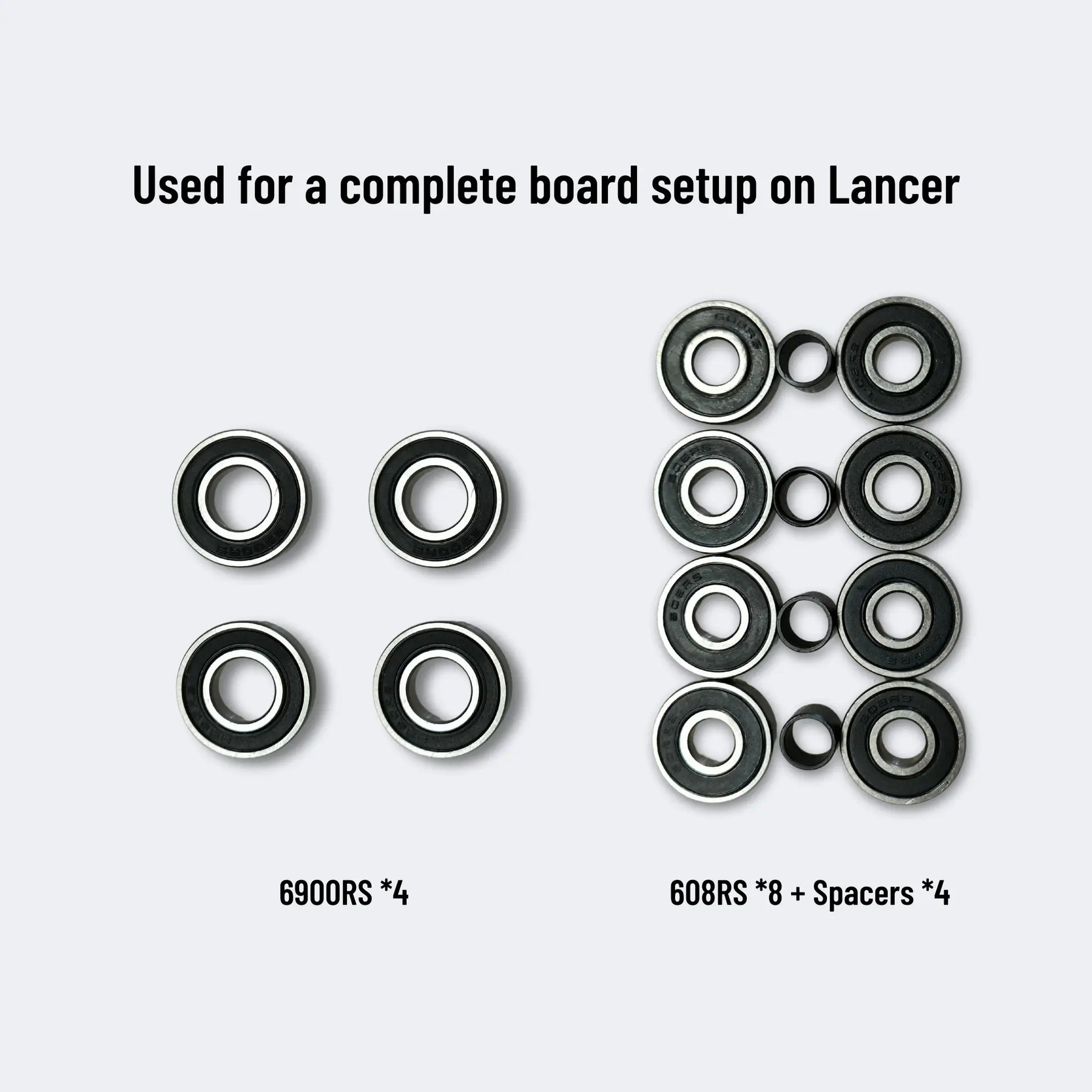Bearing & Spacer Set for MAD Wheelz V2 / MAD MAX 125