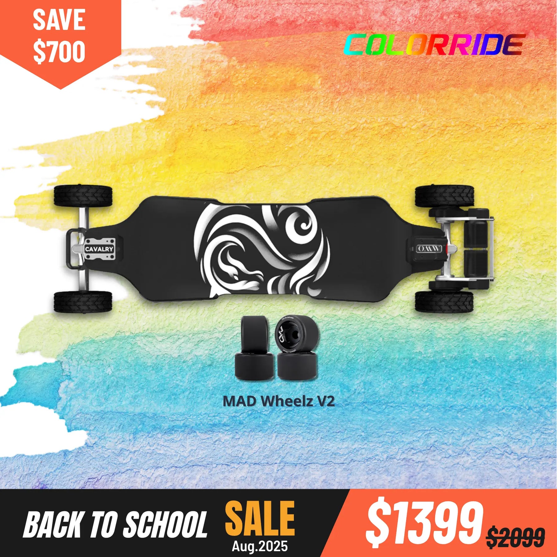 cavalry colorride 2in1 (150mm wheels & 105Mad Wheelz V2)