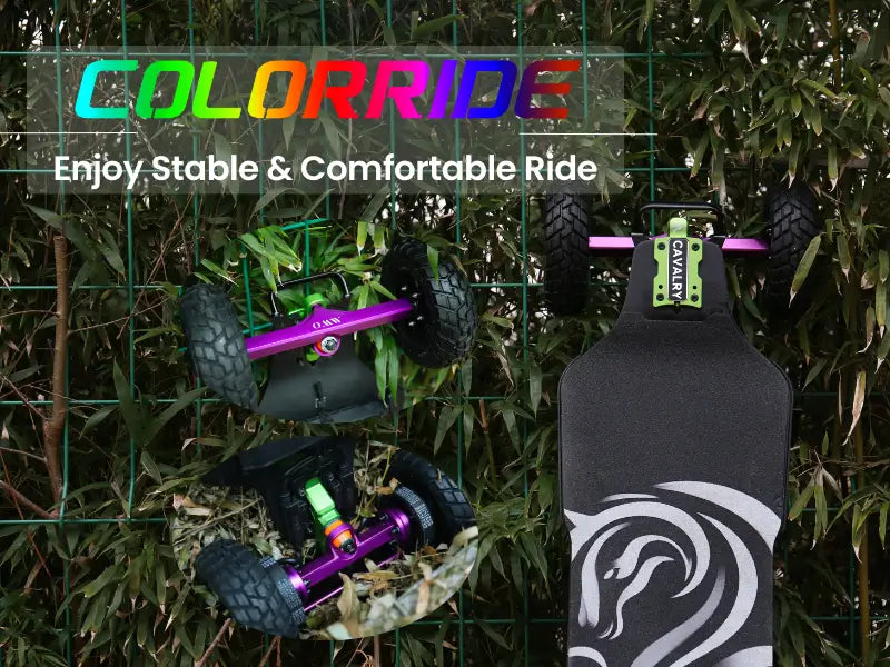 Cavalry electric skateboard in colorride