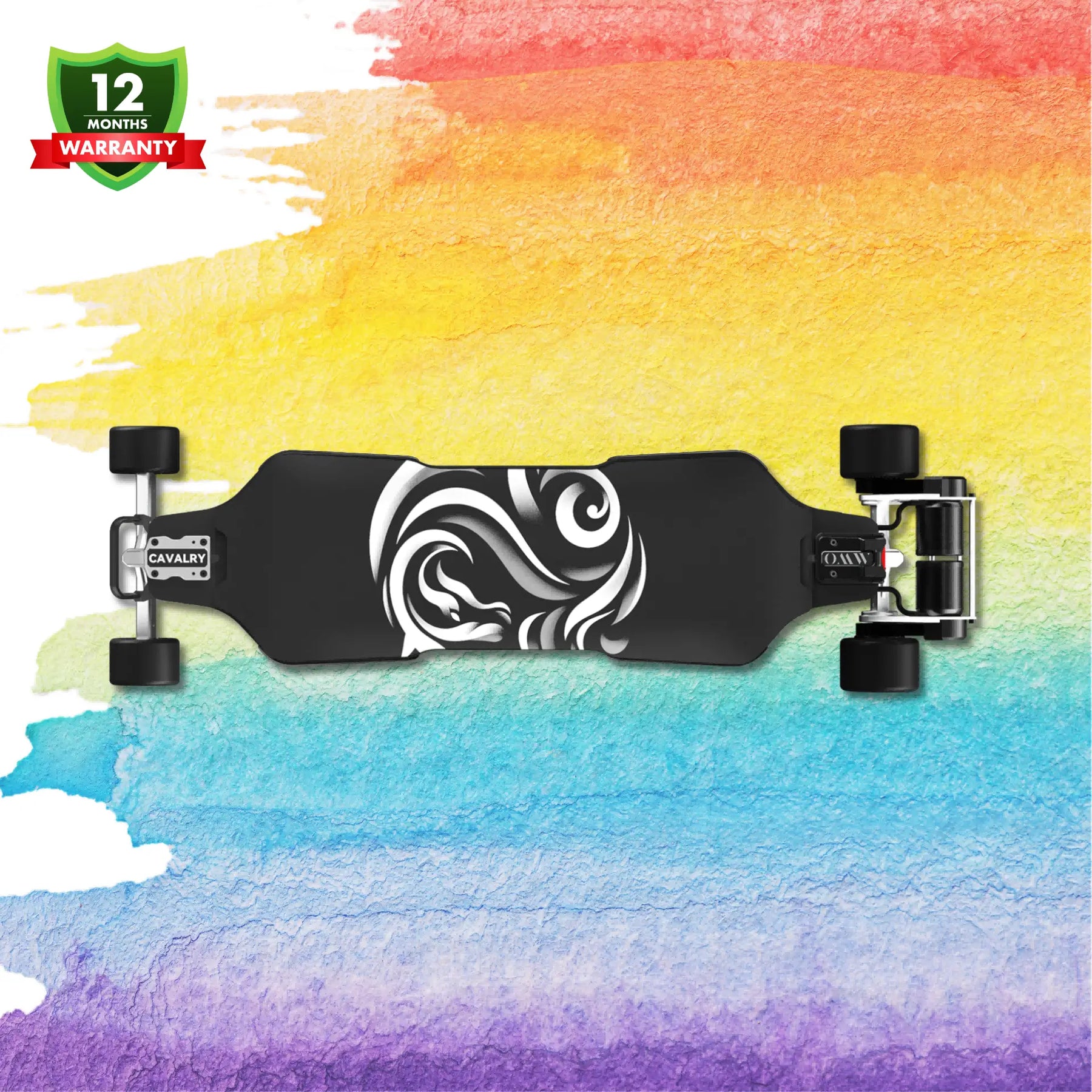 colorride Cavalry electric skateboard with 105mm MAD Wheelz V2