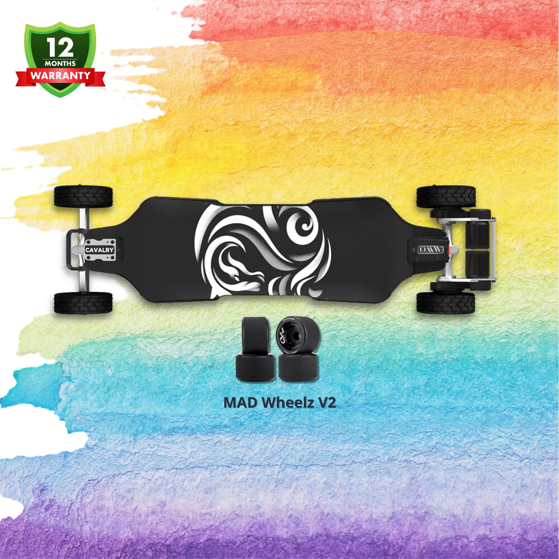OMW Cavalry Street/All-terrain Electric Skateboards with CNC Colored Trucks