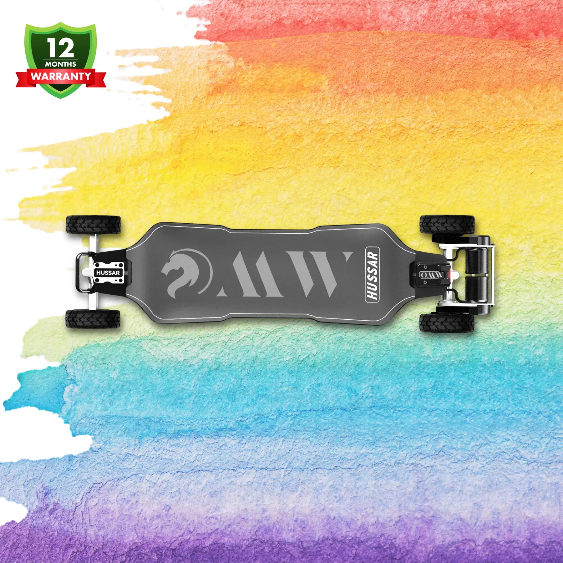 OMW Hussar Street/All-terrain Flexible Electric Skateboards with CNC Colored Trucks