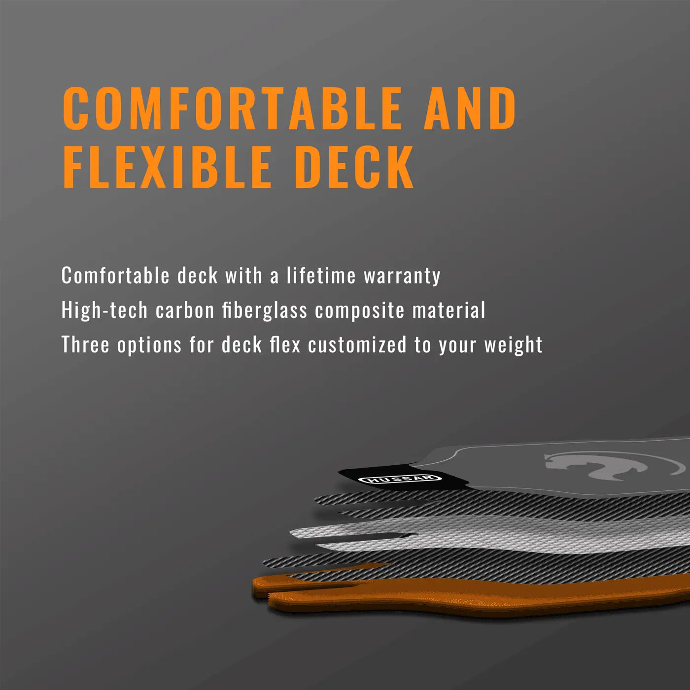 Carbon Fiberglass Flexible Deck
