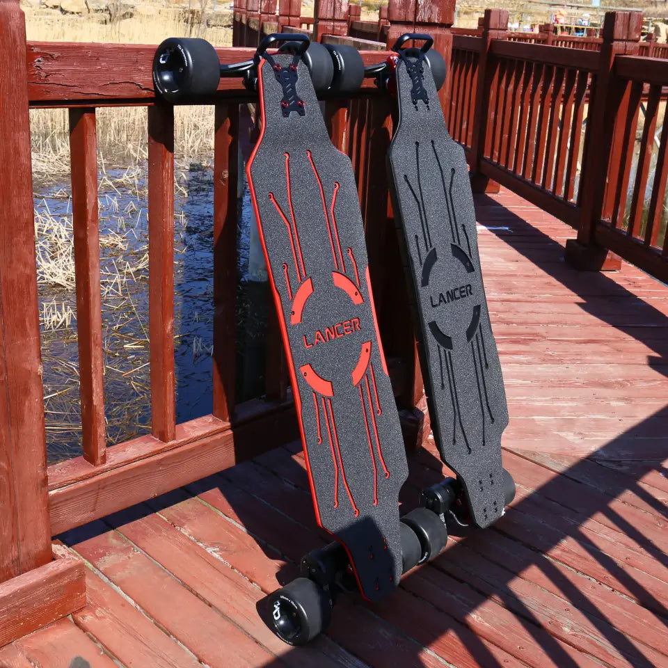 OMW Lancer Wide Carbon Flex Deck Electric Longboards