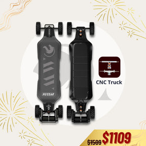 OMW Hussar Street/All-Terrain Carbon Flexible Electric Skateboards Suitable for Beginners