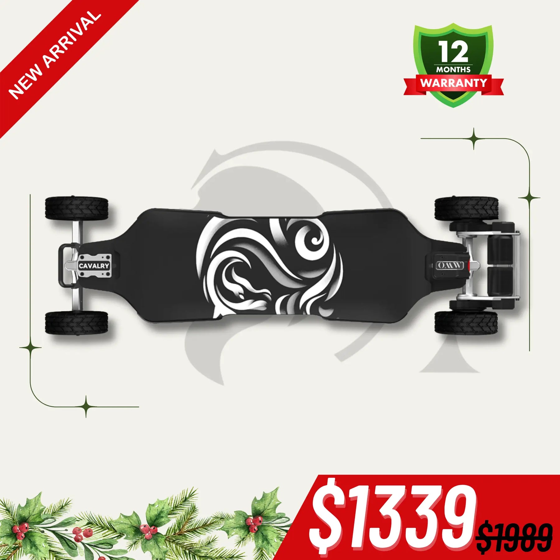 OMW Cavalry Street/All-terrain Electric Skateboards with CNC TKP Trucks