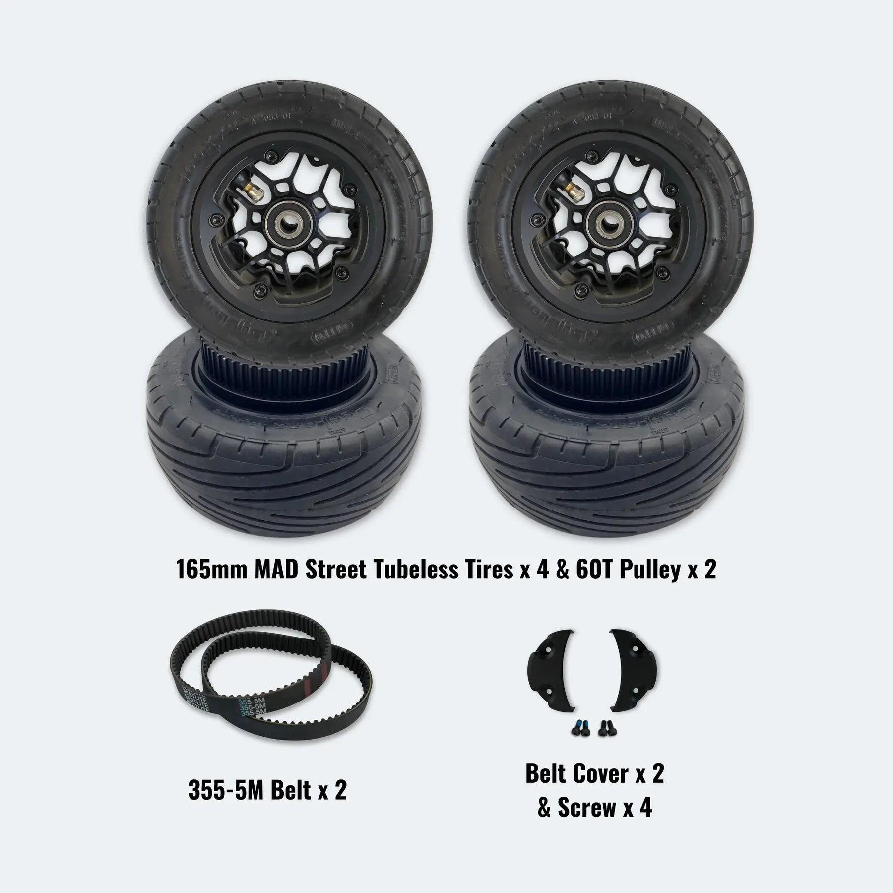 165mm MAD Street Tubeless Tires