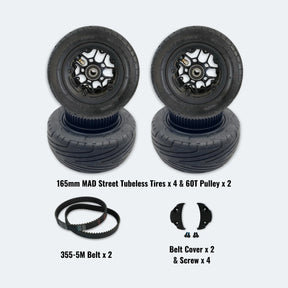 165mm MAD Street Tubeless Tires