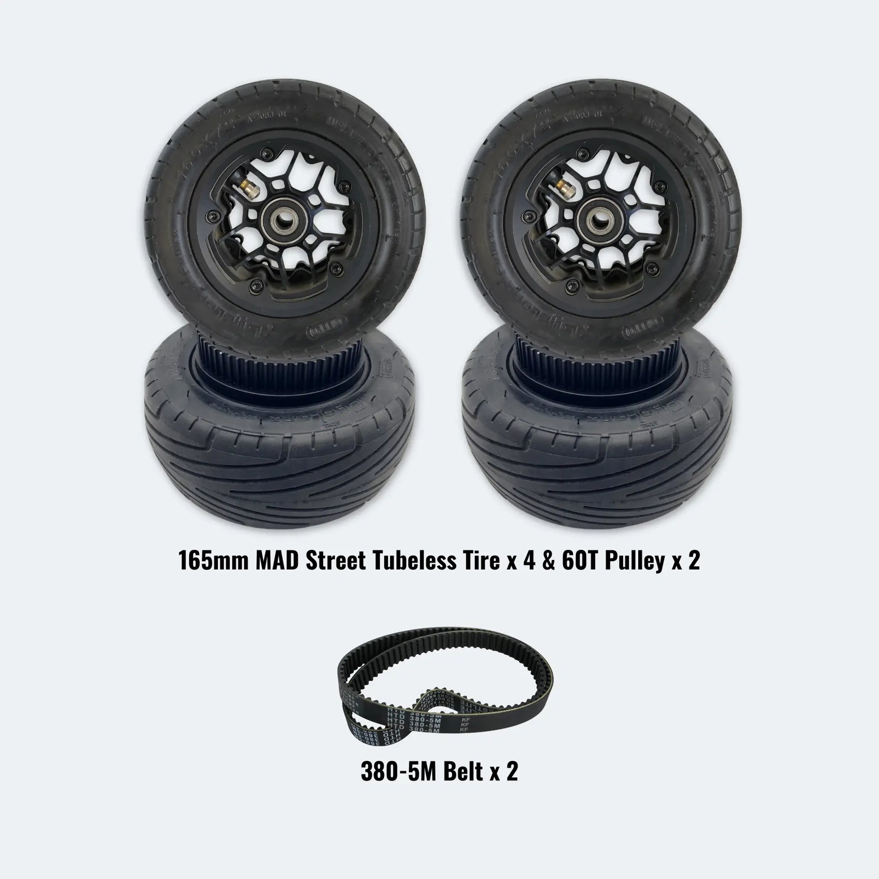 165mm MAD Street Tubeless Tires