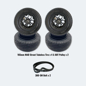 165mm MAD Street Tubeless Tires