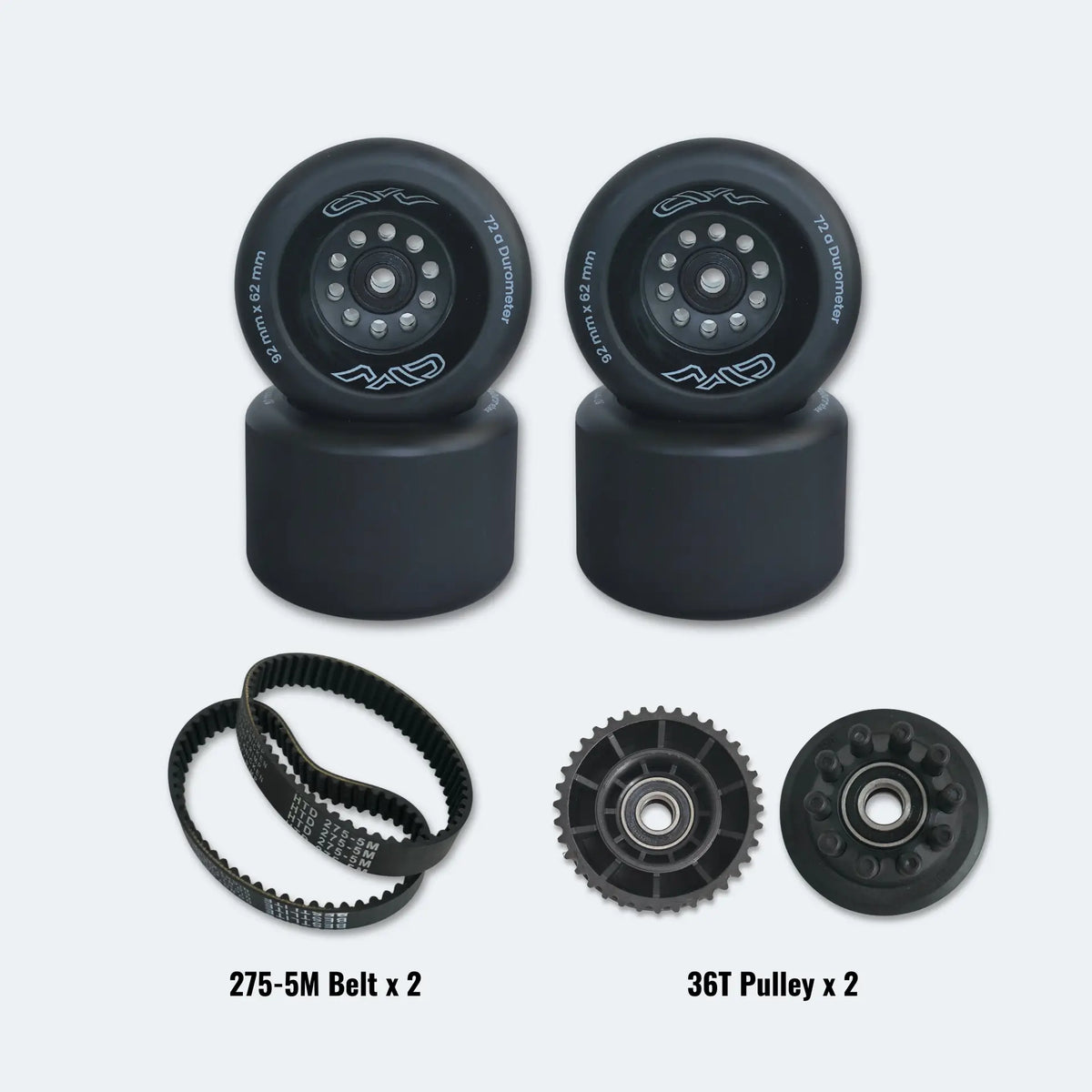 92mm_MAD_Mini Wheels with 275-5M belts and 36T pulley