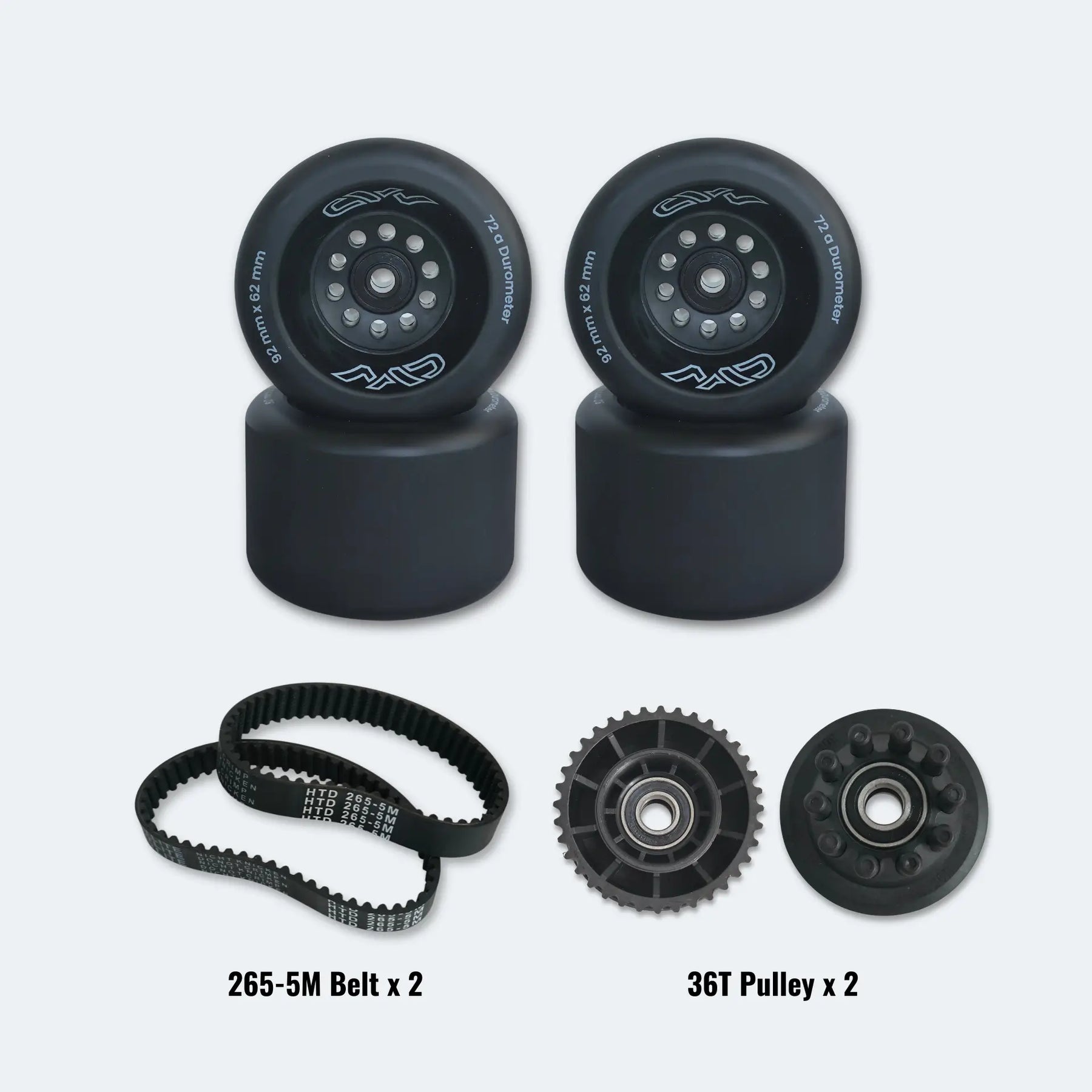 92mm_MAD_Mini Wheels with 265-5M belts and 36T pulley
