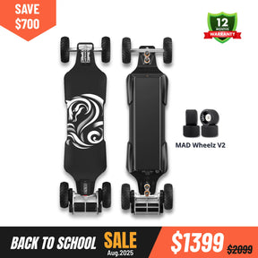 OMW Cavalry Long Range Street/All-Terrain Carbon Electric Skateboards Suitable for Heavy Riders