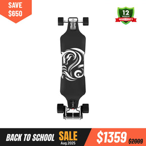 OMW Cavalry Long Range Street/All-Terrain Carbon Electric Skateboards Suitable for Heavy Riders