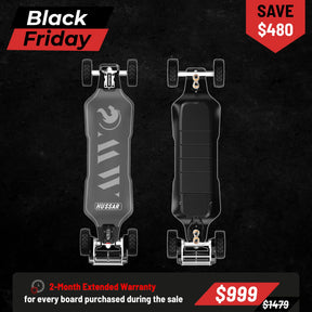 OMW Hussar Street/All-Terrain Carbon Flexible Electric Skateboards Suitable for Beginners