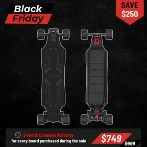 OMW Lancer Wide Carbon Flex Deck Electric Longboards