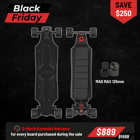 OMW Lancer Wide Carbon Flex Deck Electric Longboards