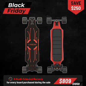 OMW Lancer Wide Carbon Flex Deck Electric Longboards
