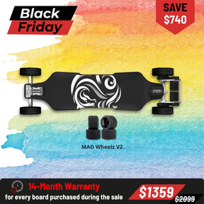 OMW Cavalry Street/All-terrain Electric Skateboards with CNC Colored Trucks