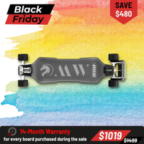 OMW Hussar Street/All-terrain Flexible Electric Skateboards with CNC Colored Trucks