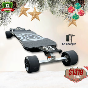 OMW Cavalry Long Range Street/All-Terrain Carbon Electric Skateboards Suitable for Heavy Riders