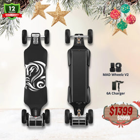 OMW Cavalry Long Range Street/All-Terrain Carbon Electric Skateboards Suitable for Heavy Riders