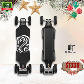 OMW Cavalry Long Range Street/All-Terrain Carbon Electric Skateboards Suitable for Heavy Riders