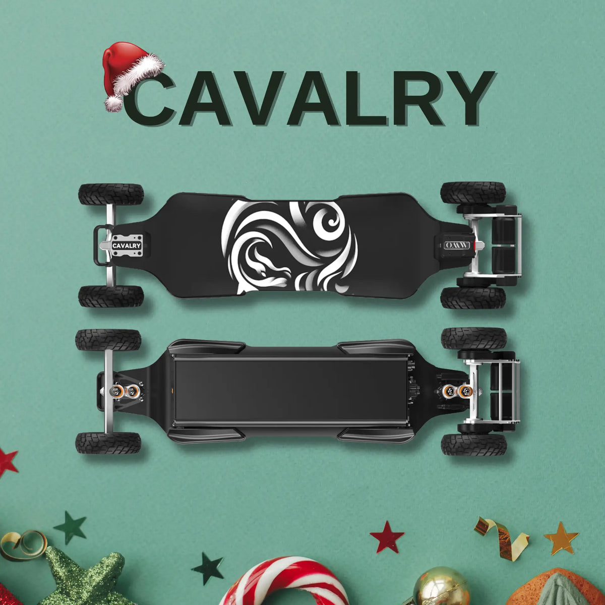 OMW Cavalry Long Range Street/All-Terrain Carbon Electric Skateboards Suitable for Heavy Riders