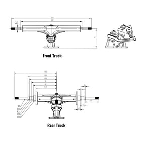 OMW CNC DKP Truck for Electric Skateboards