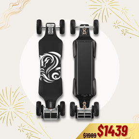 OMW Cavalry Long Range Street/All-Terrain Carbon Electric Skateboards Suitable for Heavy Riders