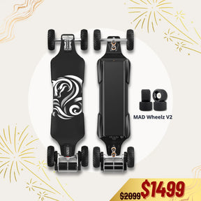 OMW Cavalry Long Range Street/All-Terrain Carbon Electric Skateboards Suitable for Heavy Riders