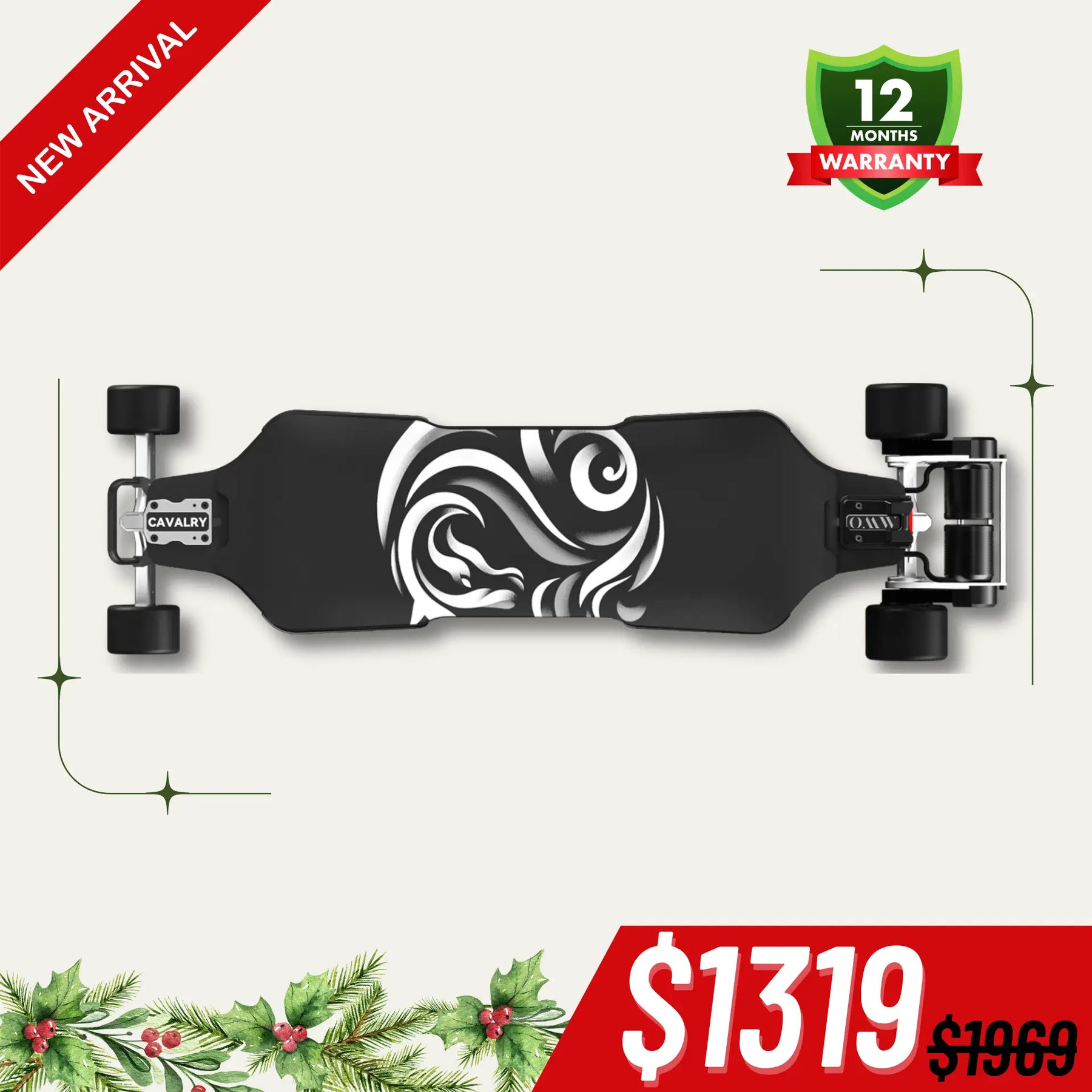 OMW Cavalry Street/All-terrain Electric Skateboards with CNC TKP Trucks