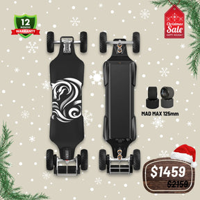 OMW Cavalry Long Range Street/All-Terrain Carbon Electric Skateboards Suitable for Heavy Riders