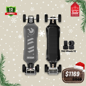 OMW Hussar Street/All-Terrain Carbon Flexible Electric Skateboards Suitable for Beginners