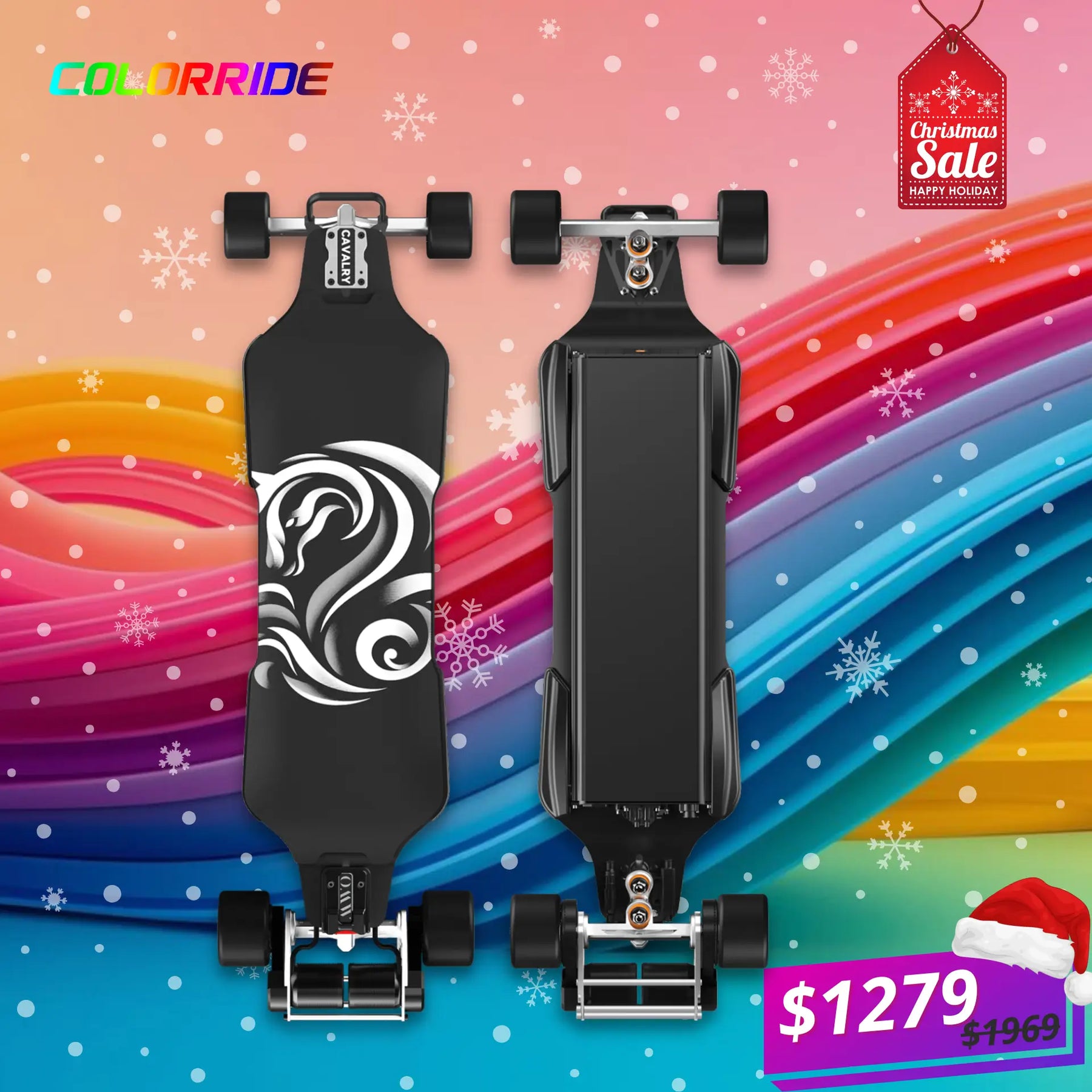 OMW Cavalry Street/All-terrain Electric Skateboards with CNC Colored Trucks