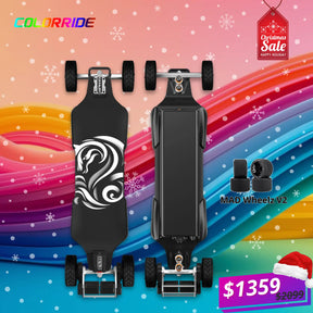 OMW Cavalry Street/All-terrain Electric Skateboards with CNC Colored Trucks