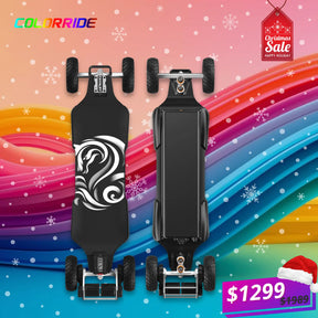 OMW Cavalry Street/All-terrain Electric Skateboards with CNC Colored Trucks