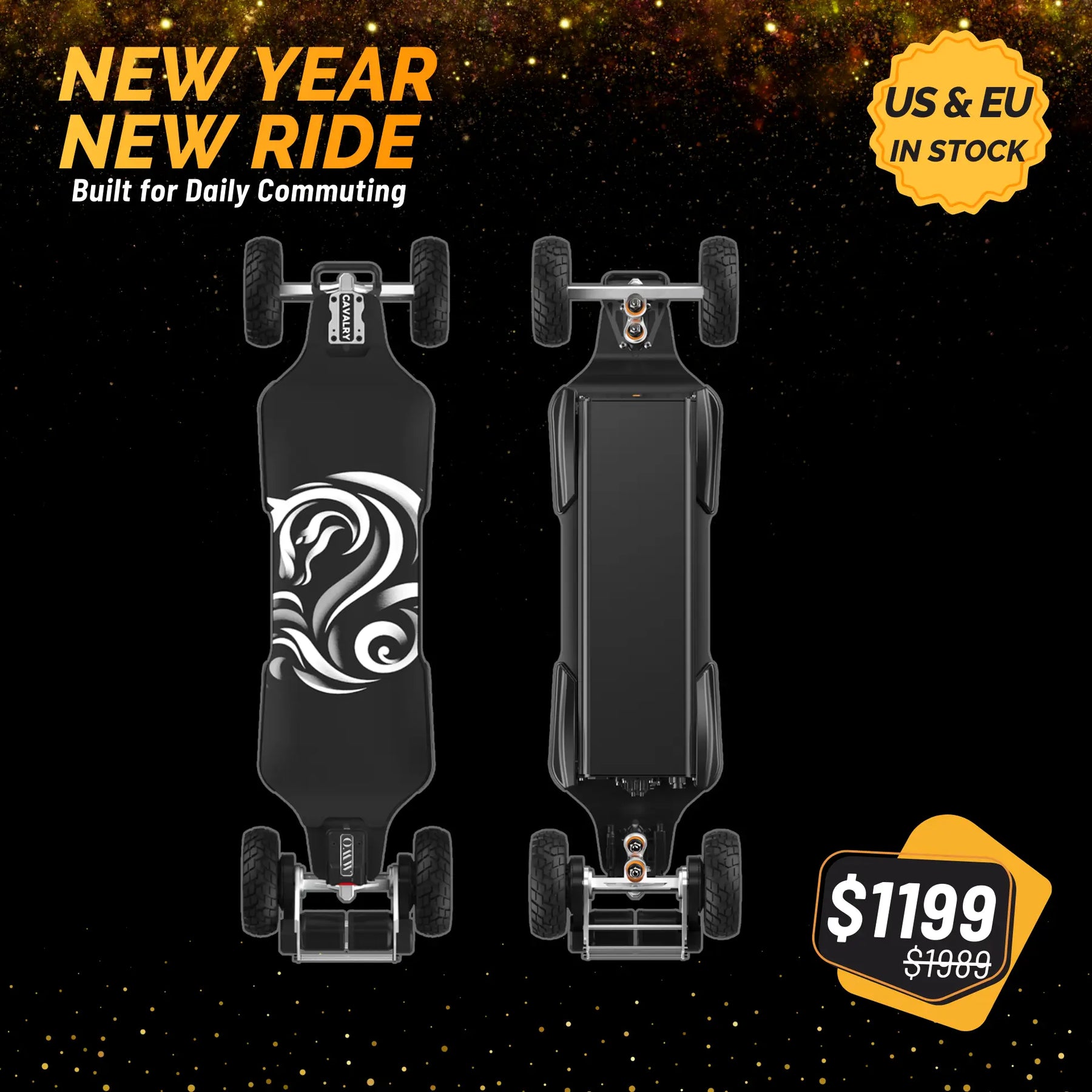 NEW YEAR NEW RIDE - OMW Cavalry Electric Skateboard
