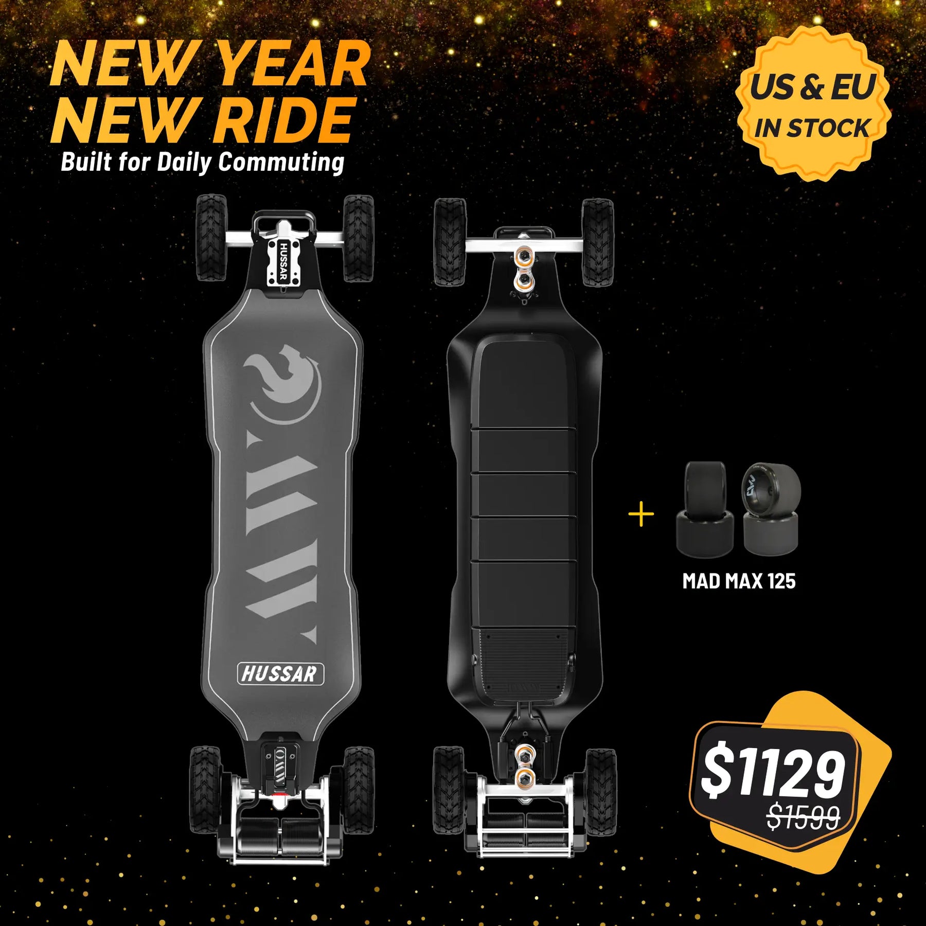 NEW YEAR NEW RIDE - OMW Hussar Electric Skateboards