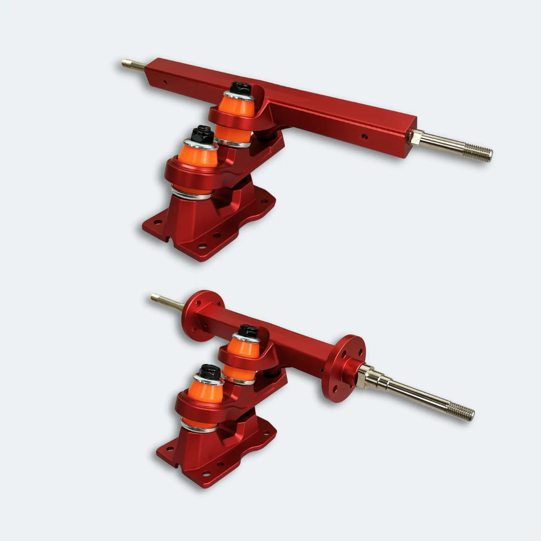 Red CNC Trucks for Electric Skateboards