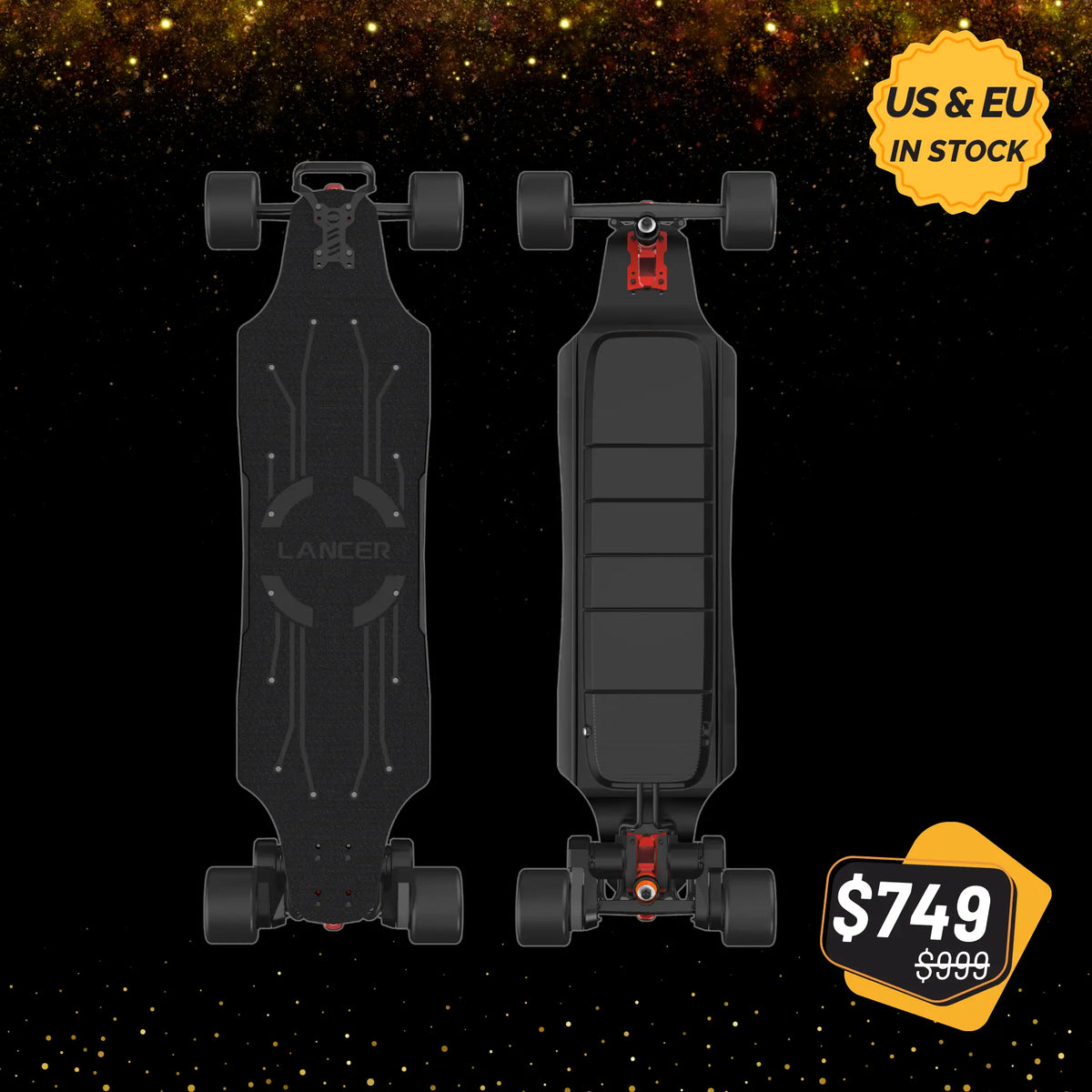 OMW electric skateboard-anniversary sale -Black Lancer