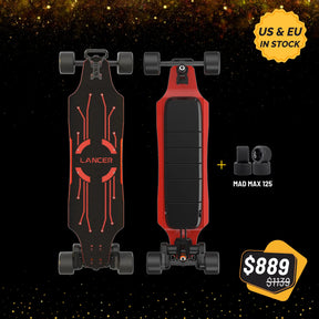 OMW electric skateboard-anniversary sale - red Lancer