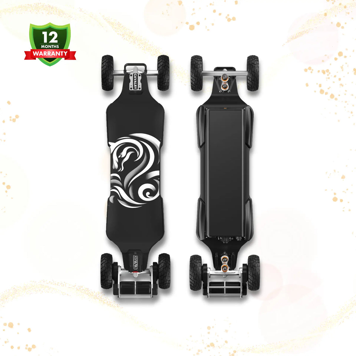 OMW Cavalry Long Range Street/All-Terrain Carbon Electric Skateboards Suitable for Heavy Riders