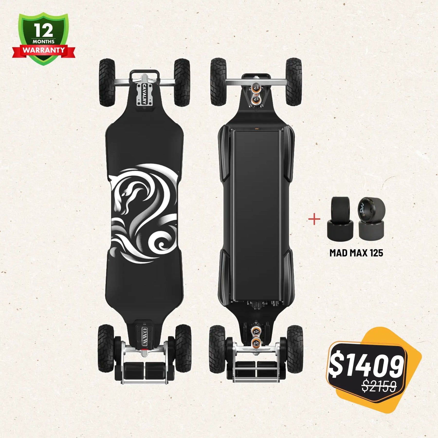 Spring Outdoor Sale - OMW Cavalry Electric Skateboard