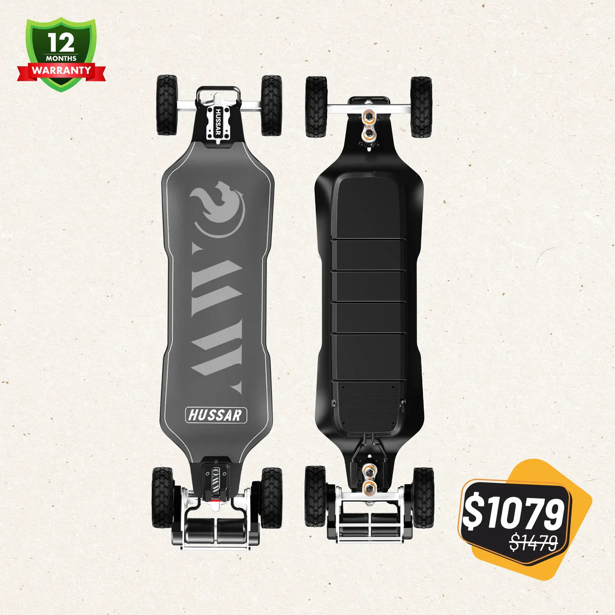 Spring Outdoor Sale - OMW Hussar Electric Skateboard