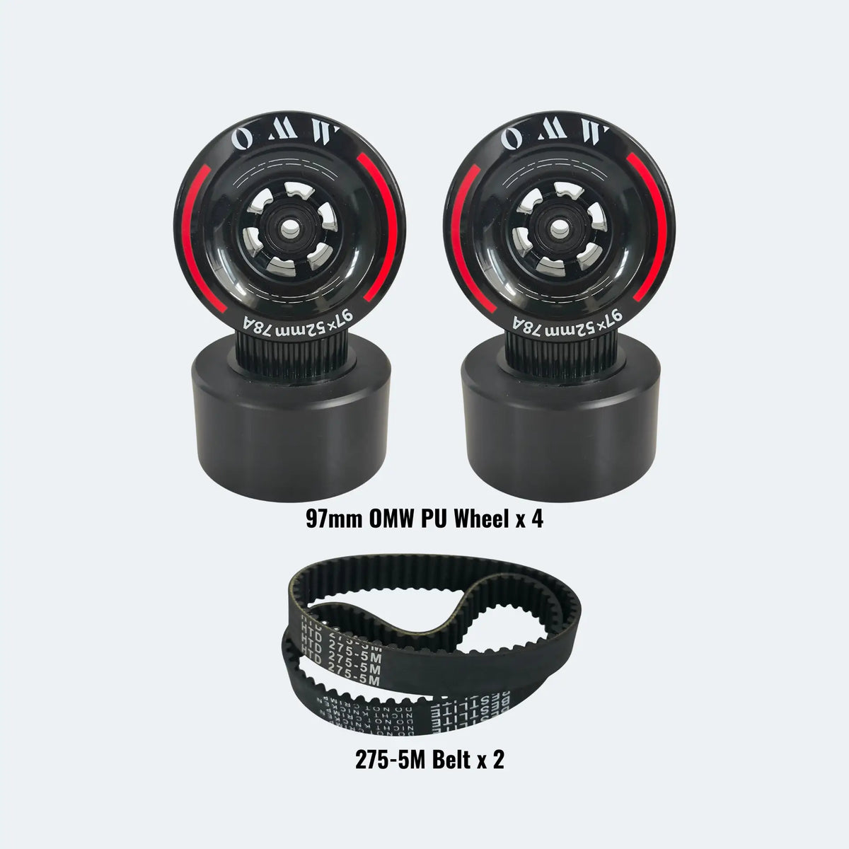 OMW 97mm Polyurethane Wheel Set